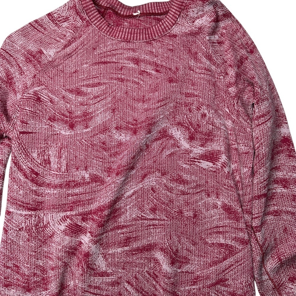 lululemon athletica Rest Less pullover pomegranate long sleeve top size 4 - Picture 3 of 6